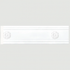Бордюр Cosca W80(2)R-W27 Полистирол Белый 2400*80*12 мм